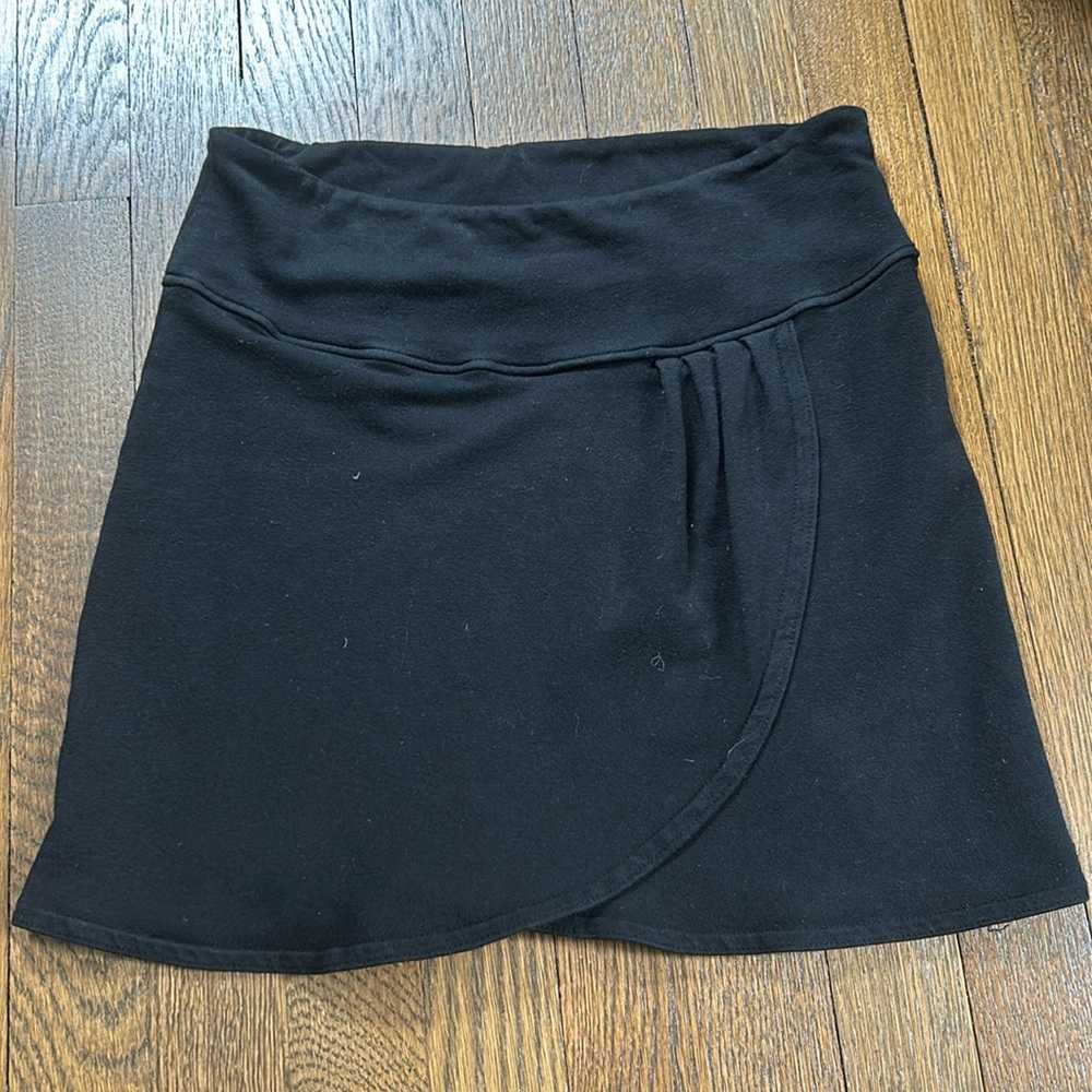 Black mini skirt
